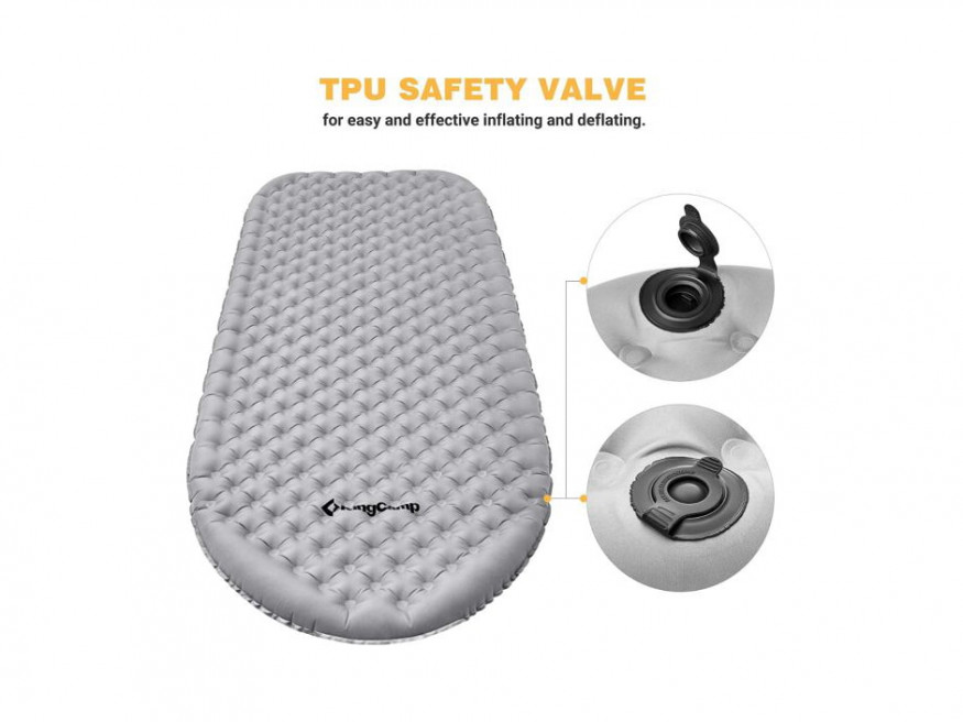 Коврик самонадувающийся 2009 VIBORG 8.0, 198х75х8 см, King Camp