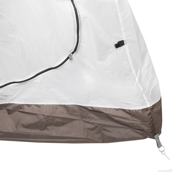 Палатка туристическая Кама-3 двухслойная, (90+110+210)*210*170 см, цвет серо-синий