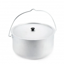 Котелок костровой СЛЕДОПЫТ цилиндрический 8 л, алюминий