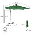 Зонт садовый (d=3 м) темно-зеленый, 6004, Green Glade