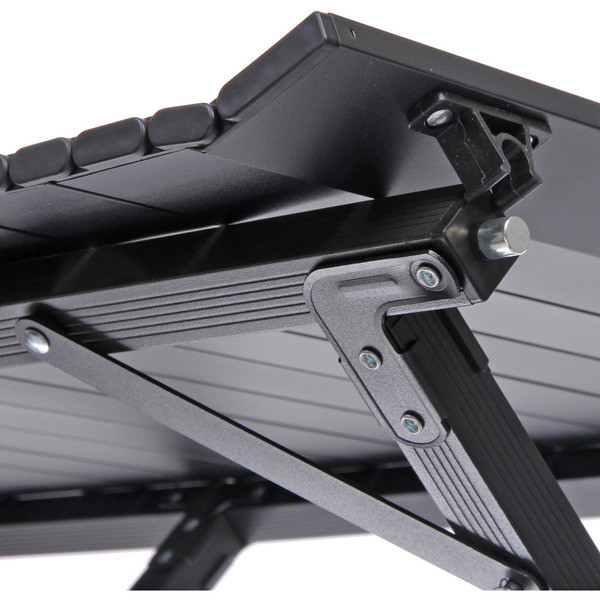 Стол кемпинговый складной, 114*59*43 см, цвет: чёрный, каркас алюминий