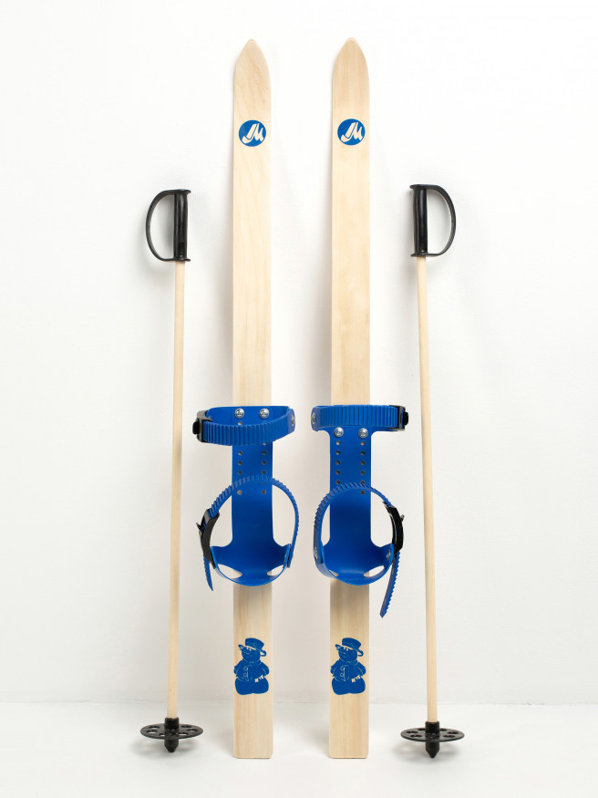 Детский лыжный комплект JUNIOR, 110 см, лыжи+крепления+палки