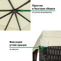 Шатер-беседка 3176 3х3х2,5м полиэстер, Green Glade