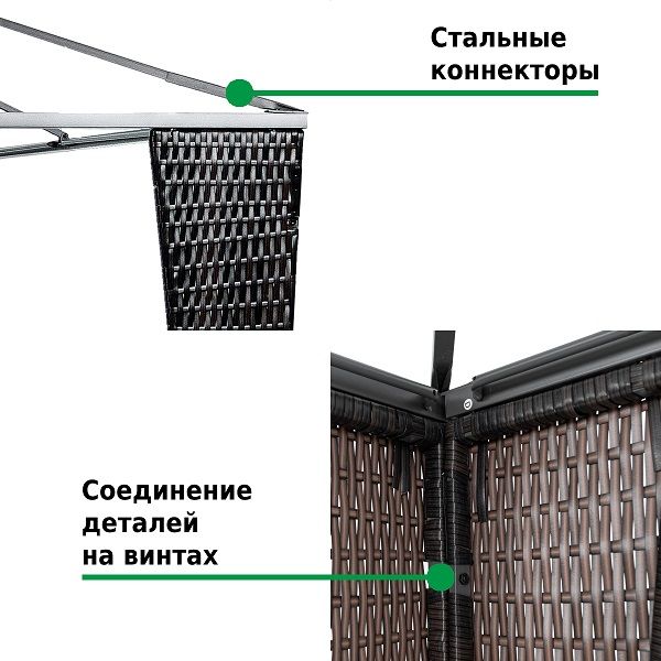 Шатер-беседка 3176 3х3х2,5м полиэстер, Green Glade