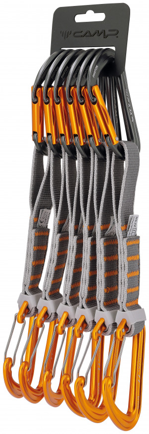 Комплект карабинов с оттяжкой PHOTON MIXED EXPRESS KS 18 cm, 6 PACK, CAMP