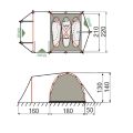 Палатка RockLand Discoverer 3 v2, трехместная